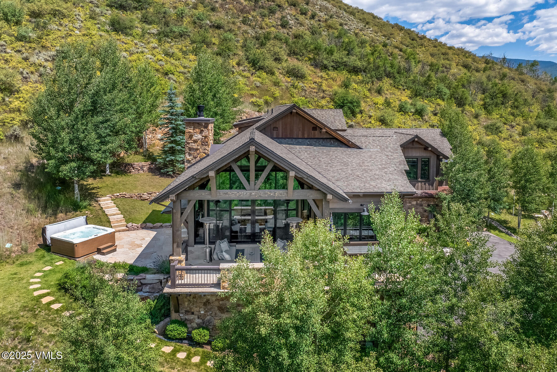 1677 Buffehr Creek Road Vail, CO 81657 - Photo 3 of 65 Deck and hot tub