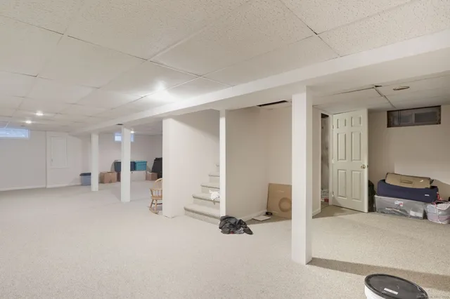 a view of a livingroom with furniture