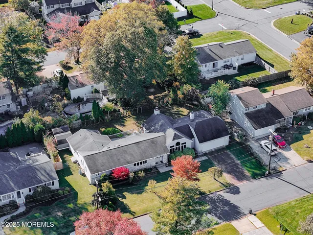 an aerial view of a city