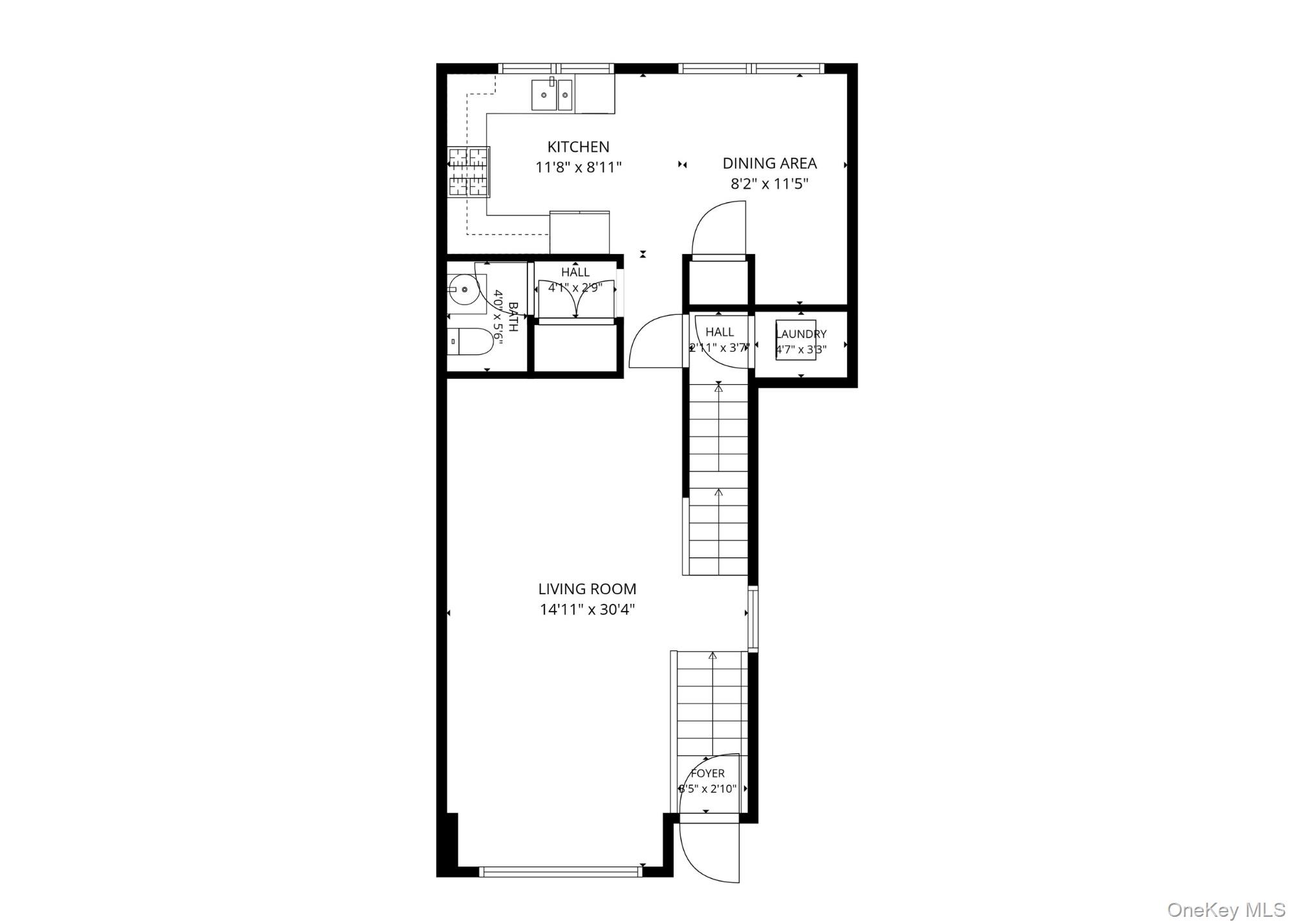 11 Prince Street, Unit C5 New Rochelle, NY 10801 - Photo 18 of 21 Main Level Floorplan