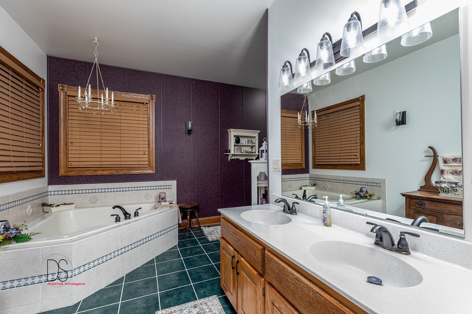 1777 North 3604th Road Ottawa, IL 61350 - Photo 22 of 36 a bathroom with a sink double vanity and a mirror