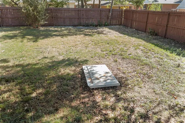 a backyard of a house