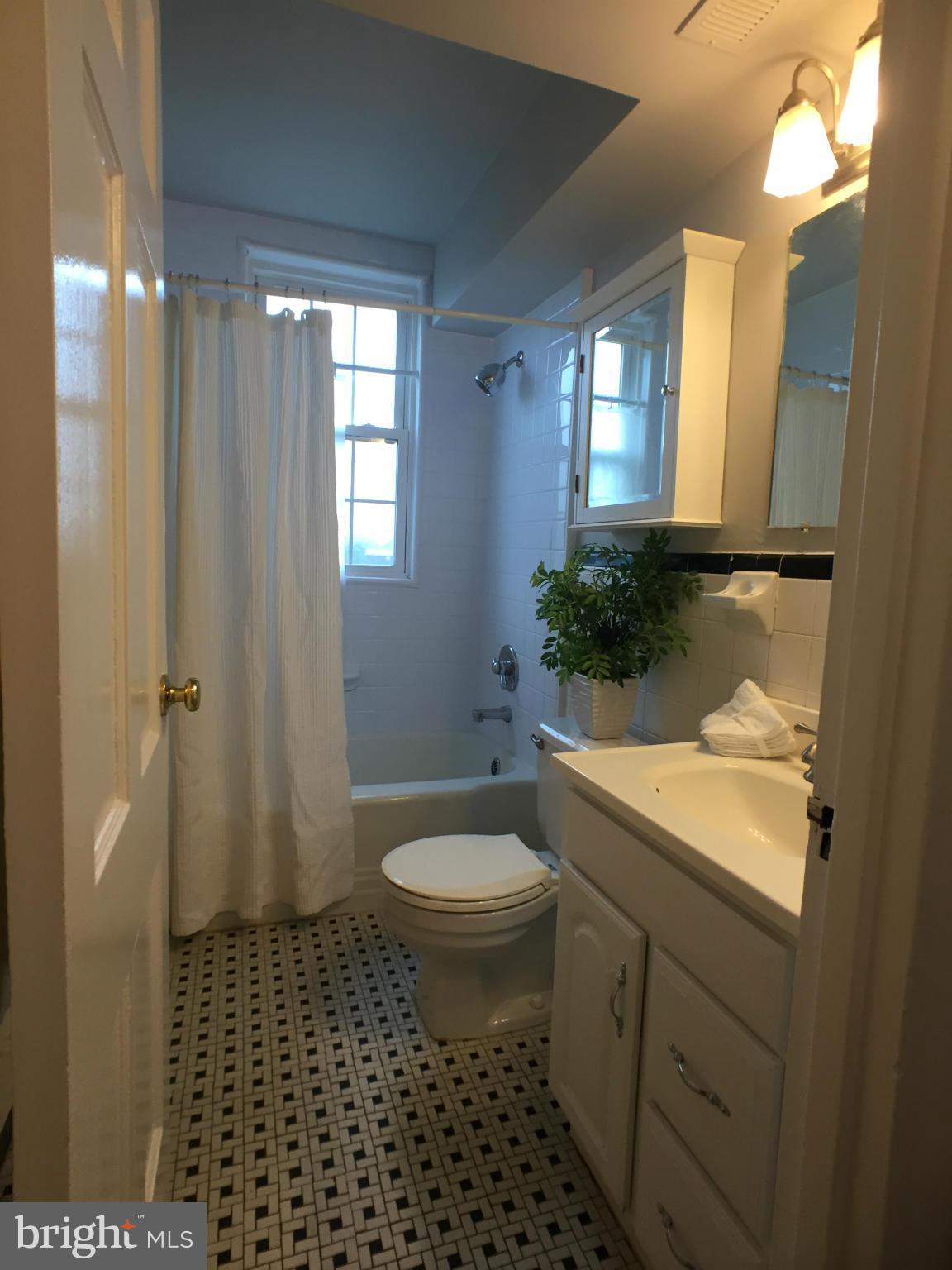 30 South Old Glebe Road, Unit 302E Arlington, VA 22204 - Photo 9 of 21 a bathroom with a sink a toilet a window and shower