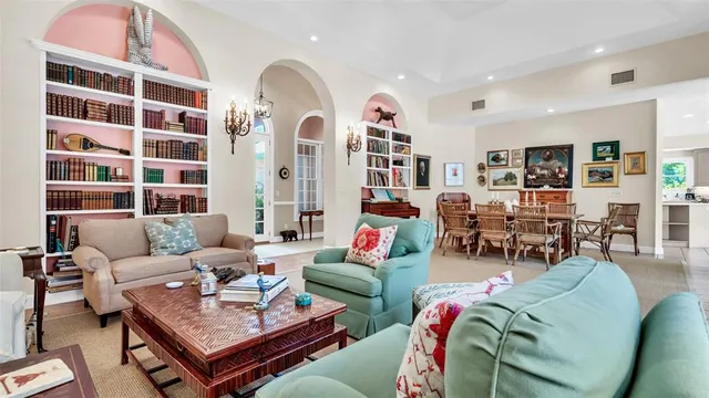 a bathroom with a sink and mirror with toilet