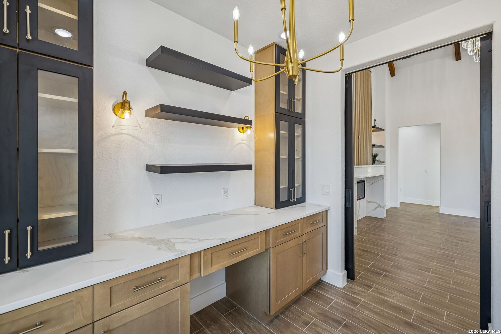 187 Hidden Ranch Court Floresville, TX 78114 - Photo 8 of 37 a kitchen with stainless steel appliances a refrigerator and a sink