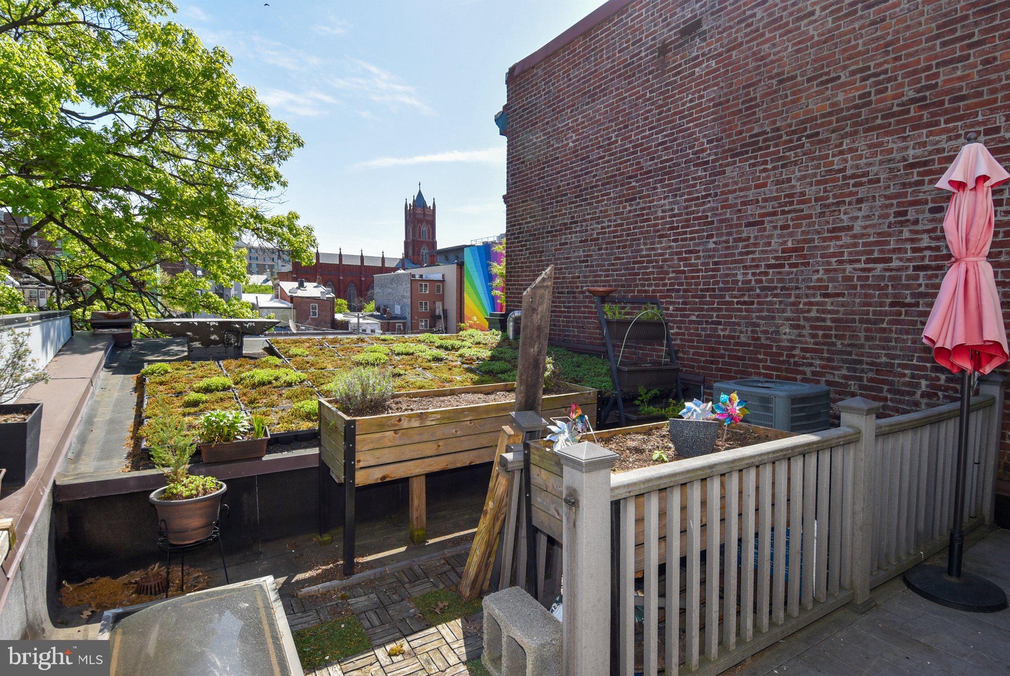 1316 9th Street Northwest Washington, DC 20001 - Photo 30 of 44 Urban rooftop garden oasis.