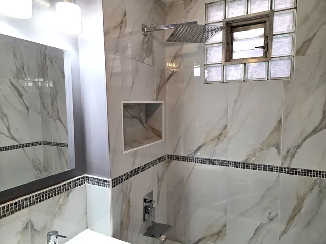 a view of a bathroom