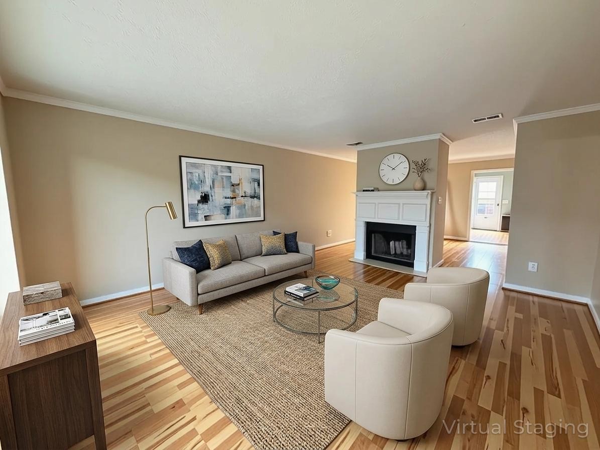 1532 Lewis Road Madison, TN 37115 - Photo 3 of 9 a living room with furniture and a fireplace