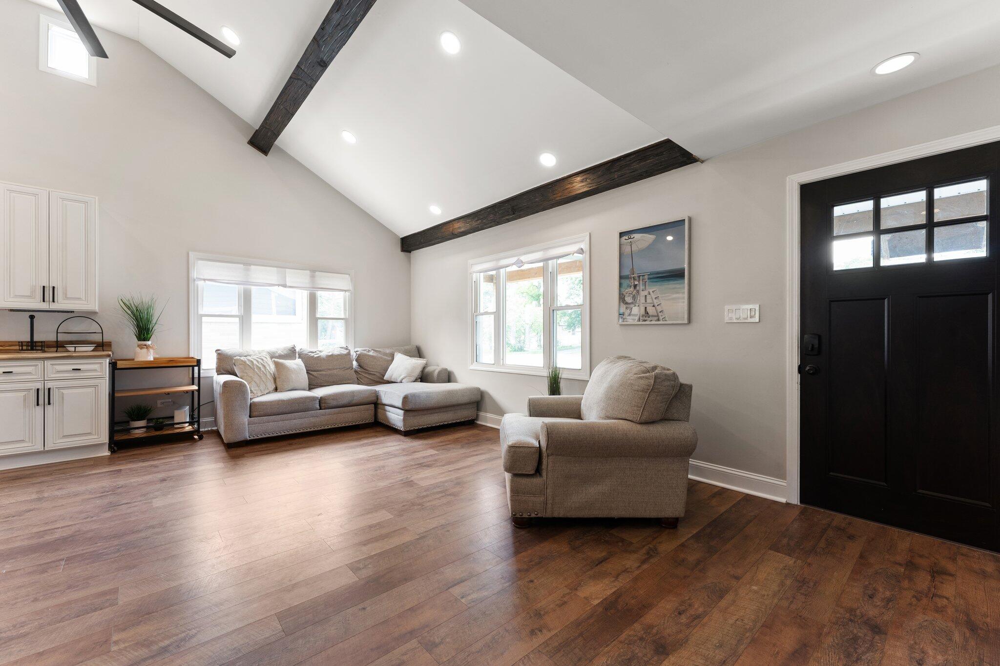 355 South Howard Street Gary, IN 46403 - Photo 5 of 16 a living room with furniture and hard wood flooring