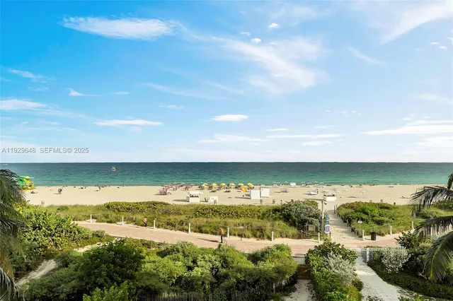 a view of a lake and a building