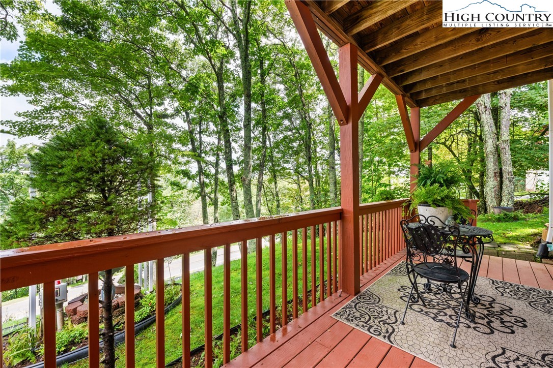 2587 Junaluska Road Boone, NC 28607 - Photo 33 of 47 a view of a two chair in the balcony