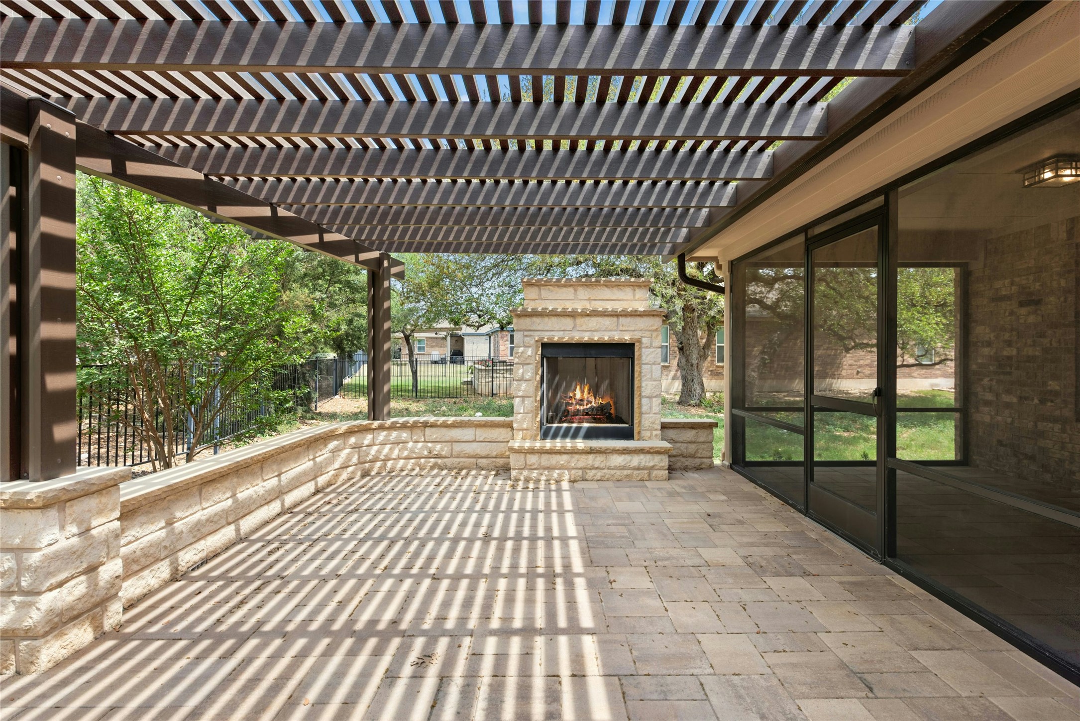 407 Fannin Court Georgetown, TX 78633 - Photo 30 of 40 a view of livingroom with furniture and garden