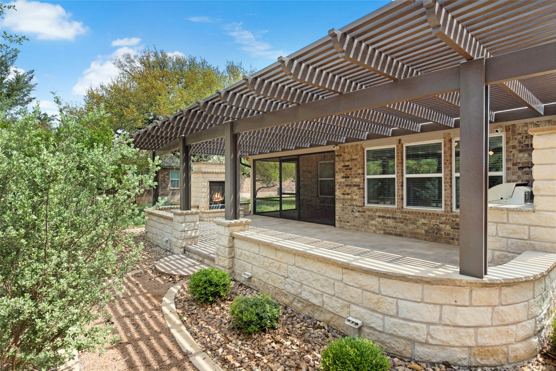 407 Fannin Court Georgetown, TX 78633 - Photo 32 of 40 a front view of a house with garden