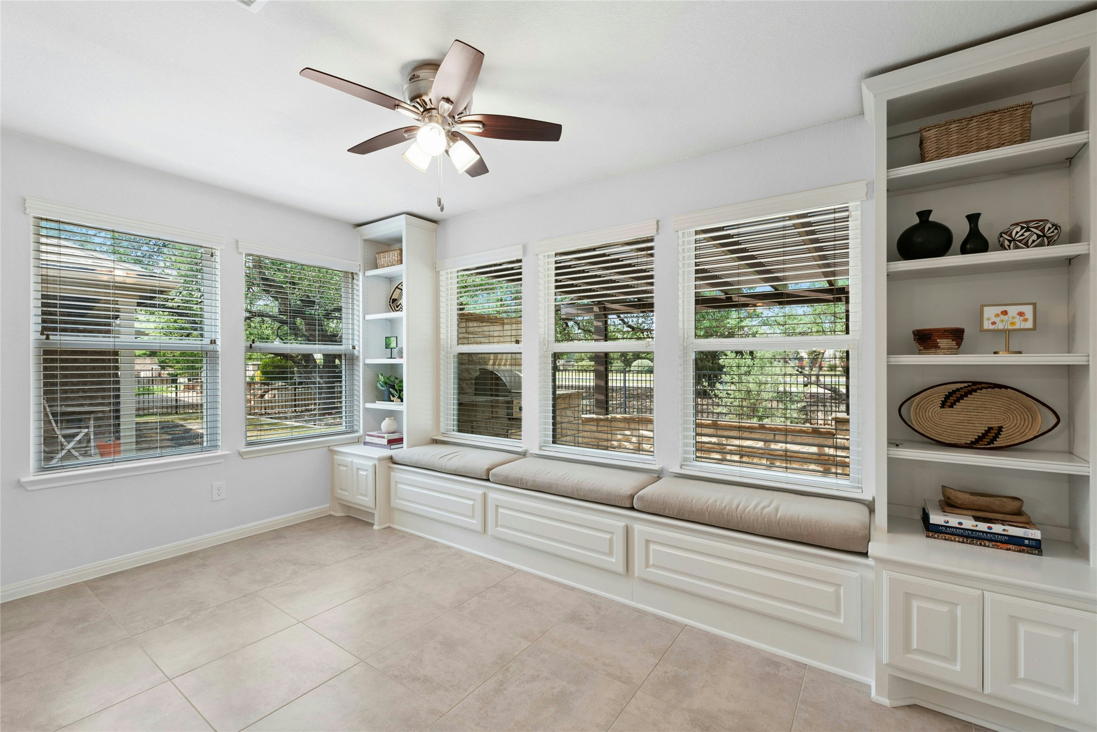 407 Fannin Court Georgetown, TX 78633 - Photo 7 of 40 a living room with furniture and a large window with kitchen view