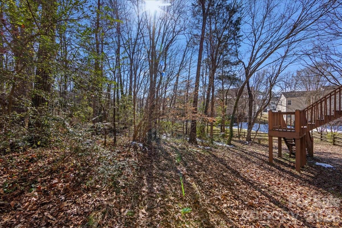 4107 Brownes Ferry Road Charlotte, NC 28269 - Photo 39 of 42 a backyard of a house with lots of green space