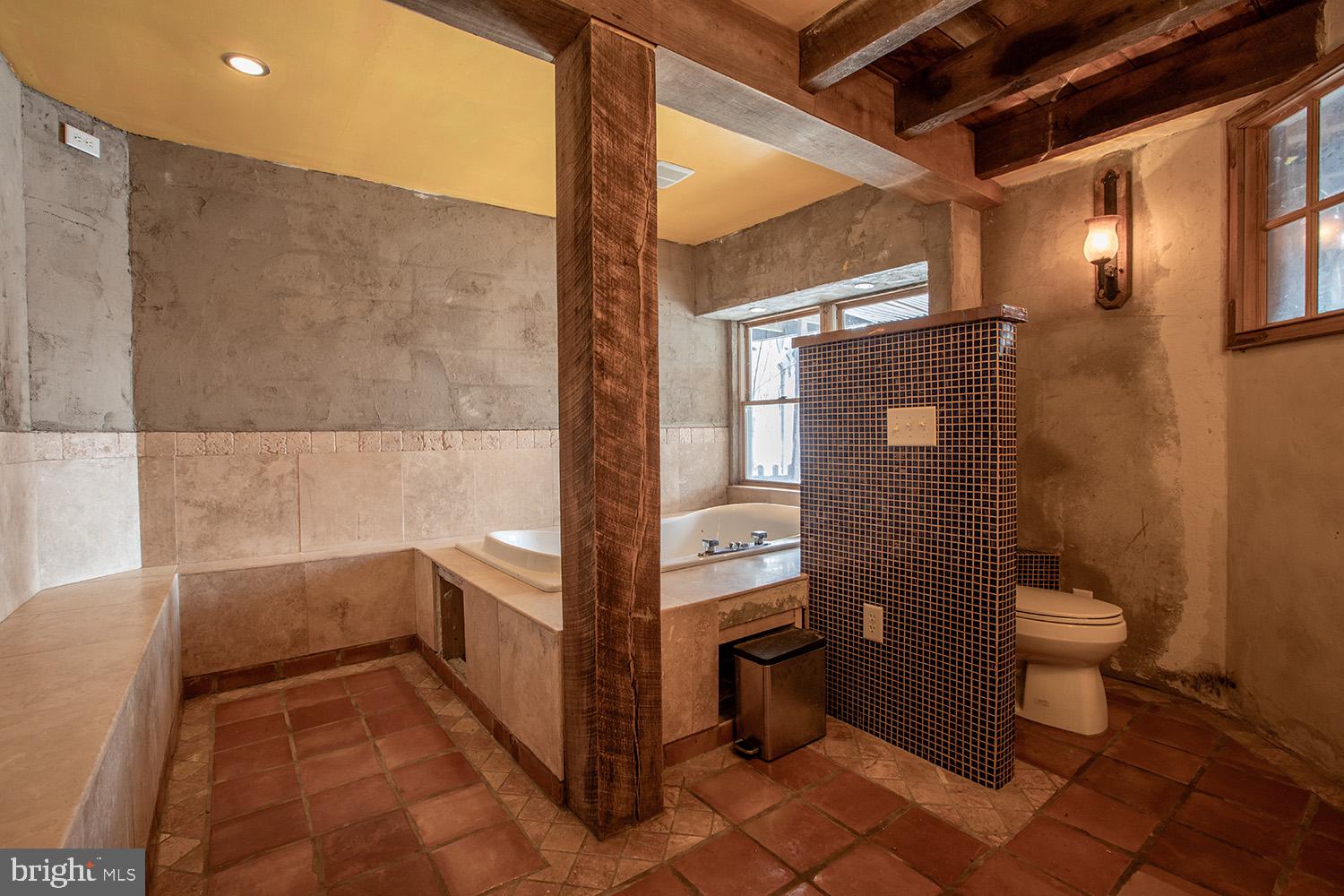 220 Dietrich Road Kempton, PA 19529 - Photo 47 of 90 a bathroom with a toilet and a shower