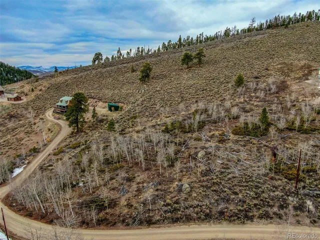 a view of a dry yard