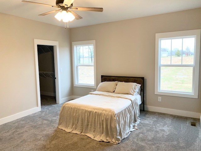 6076 Brown Road Springfield, TN 37172 - Photo 7 of 17 a bedroom with a bed and a chandelier