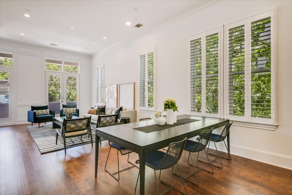 1023 Juniper Street Austin, TX 78702 - Photo 5 of 31 a view of a dining room with furniture window and outside view