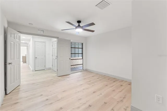 wooden floor in an empty room