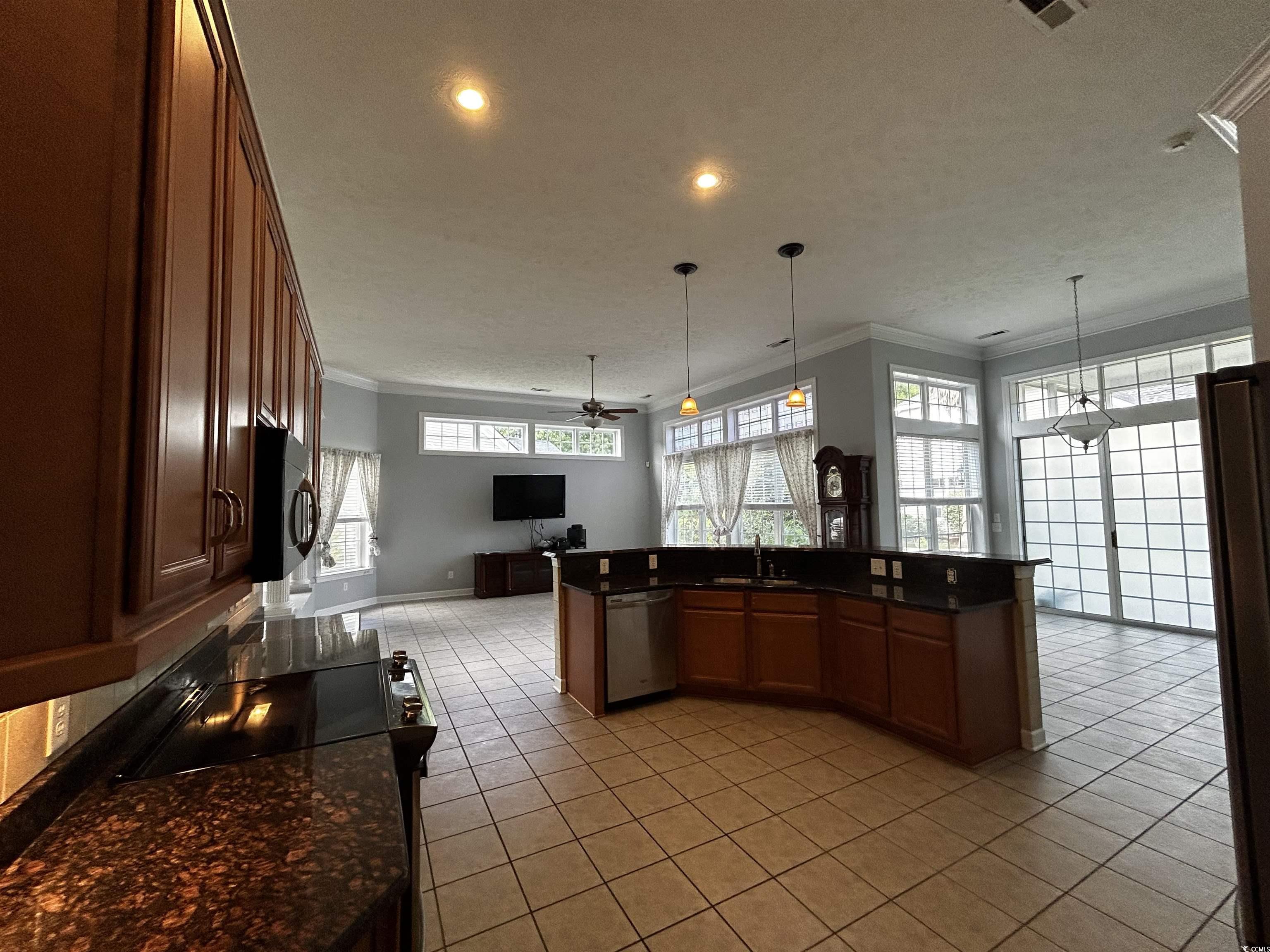 1300 Manchester Court Murrells Inlet, SC 29576 - Photo 8 of 40 Kitchen featuring decorative light fixtures, ceili