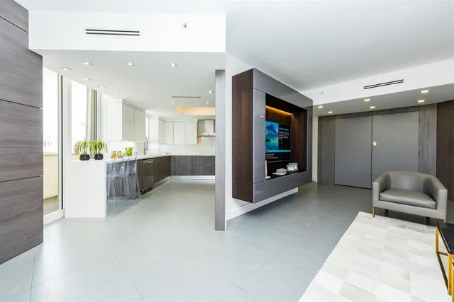 a view of a living room