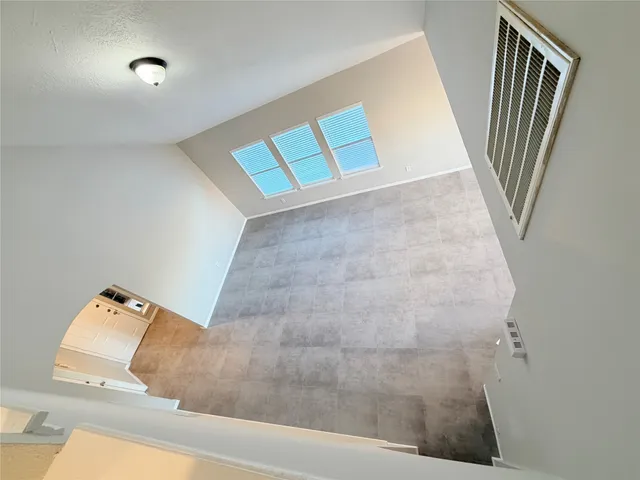 a view of livingroom with wooden floor