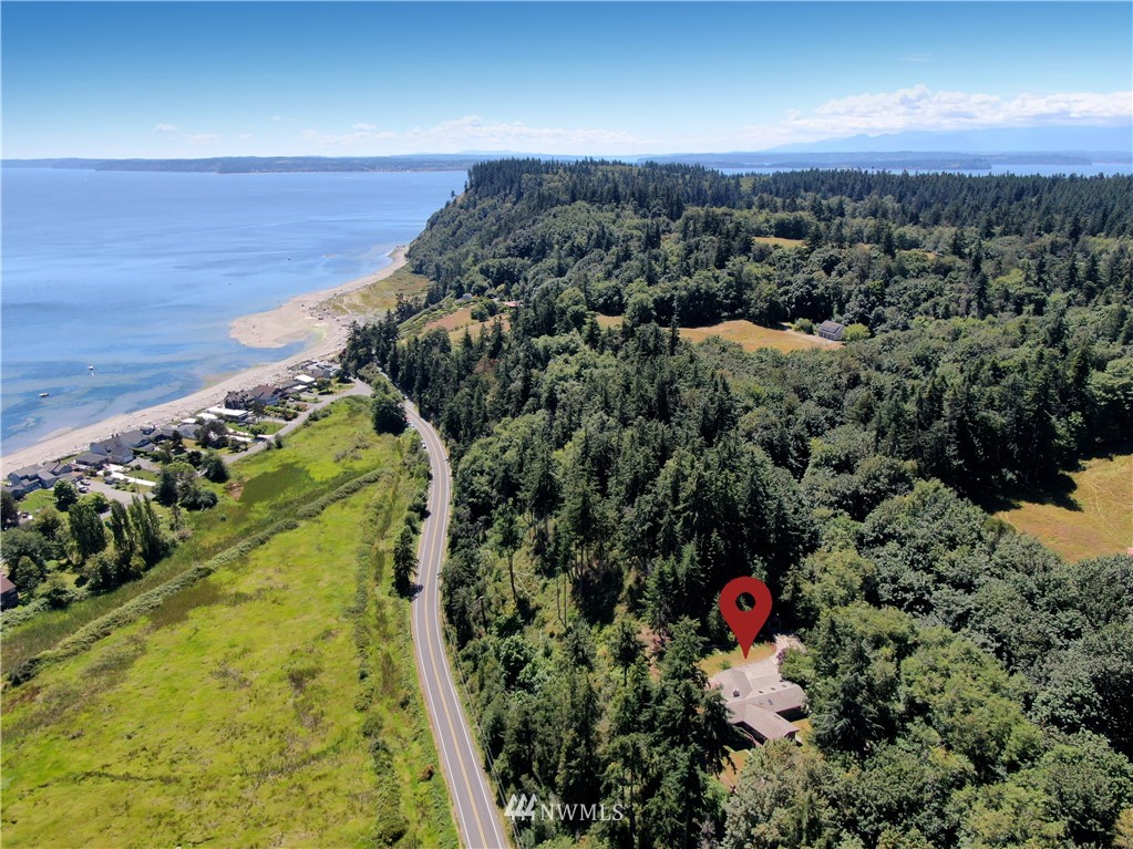 6188 Double Bluff Road Freeland, WA 98249 - Photo 40 of 40 an aerial view of a house with a yard
