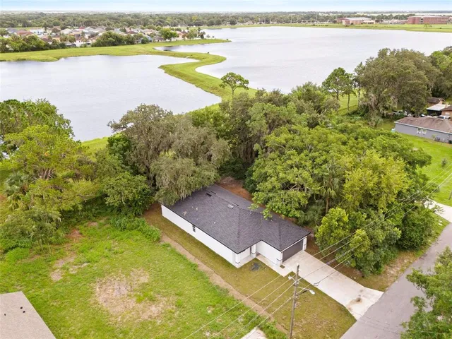 a view of a lake with a mountain and lake view
