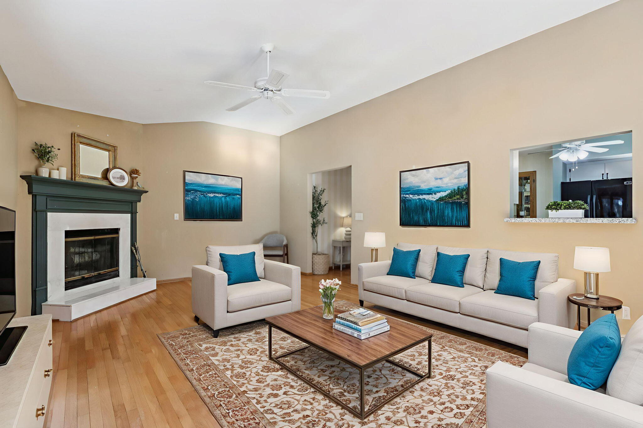 W178N9743 Riversbend Circle West Germantown, WI 53022 - Photo 2 of 54 Virtually Staged Living Room