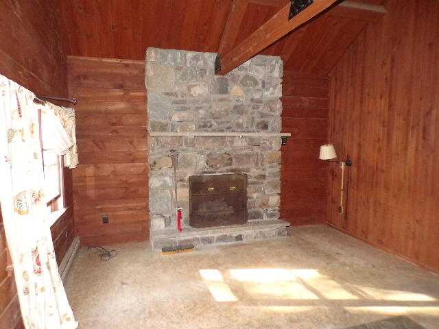 81 Henning Road Albrightsville, PA 18210 - Photo 15 of 29 a view of a fireplace with wooden floor