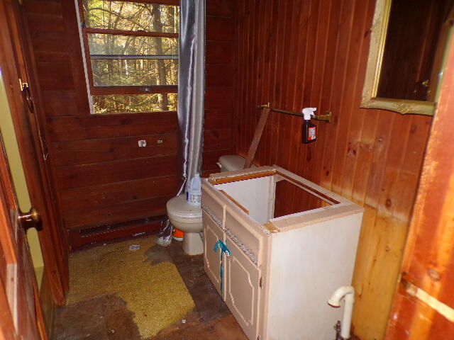 81 Henning Road Albrightsville, PA 18210 - Photo 21 of 29 a bathroom with a sink and a toilet