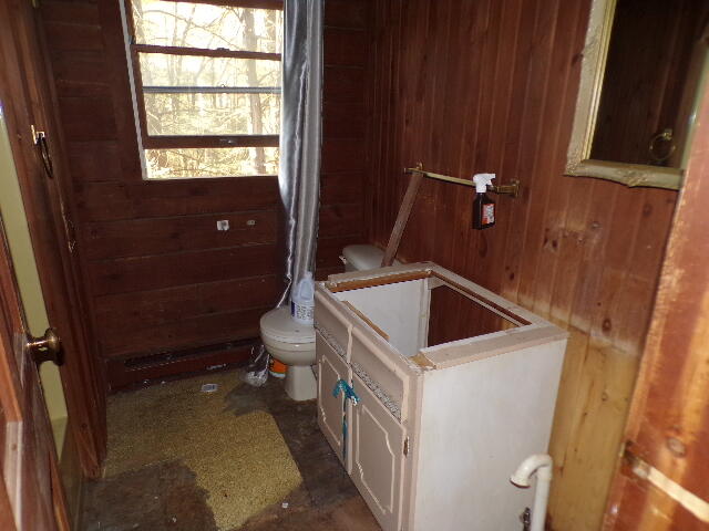 81 Henning Road Albrightsville, PA 18210 - Photo 22 of 29 a bathroom with a sink and toilet