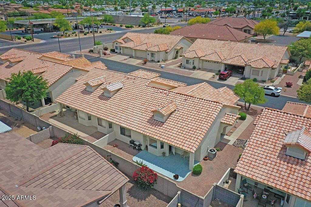 5830 East McKellips Road, Unit 30 Mesa, AZ 85215 - Photo 34 of 34 an aerial view of a house with a terrace view