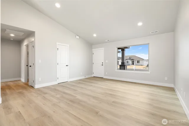 a view of an empty room