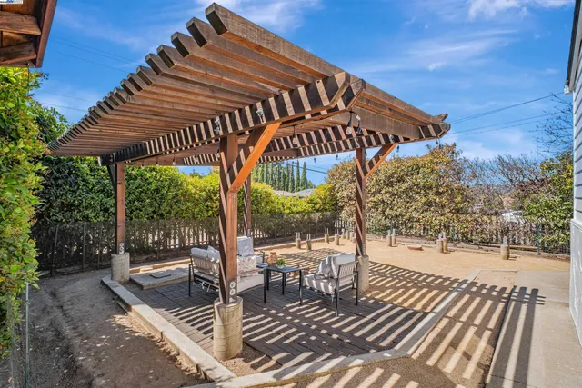 a view of outdoor space with deck and patio