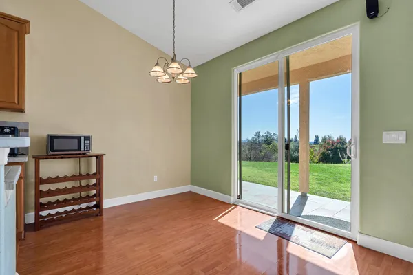 a view of a storage in a room