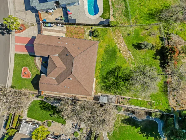 a view of a city with mountains in the background