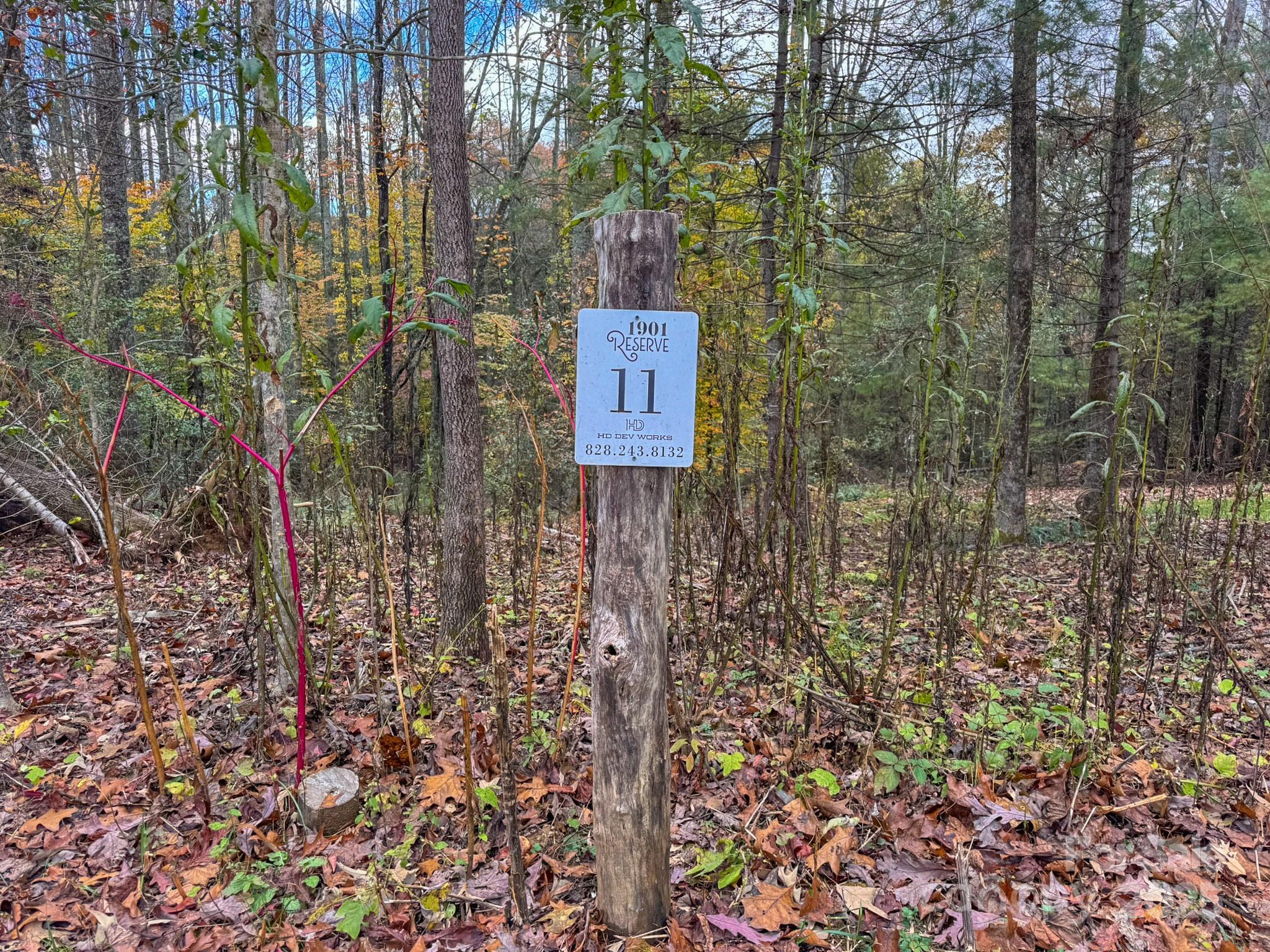 0 Reserve Way, Unit 11 Hendersonville, NC 28792 - Photo 22 of 48 a sign board with a tree in the background