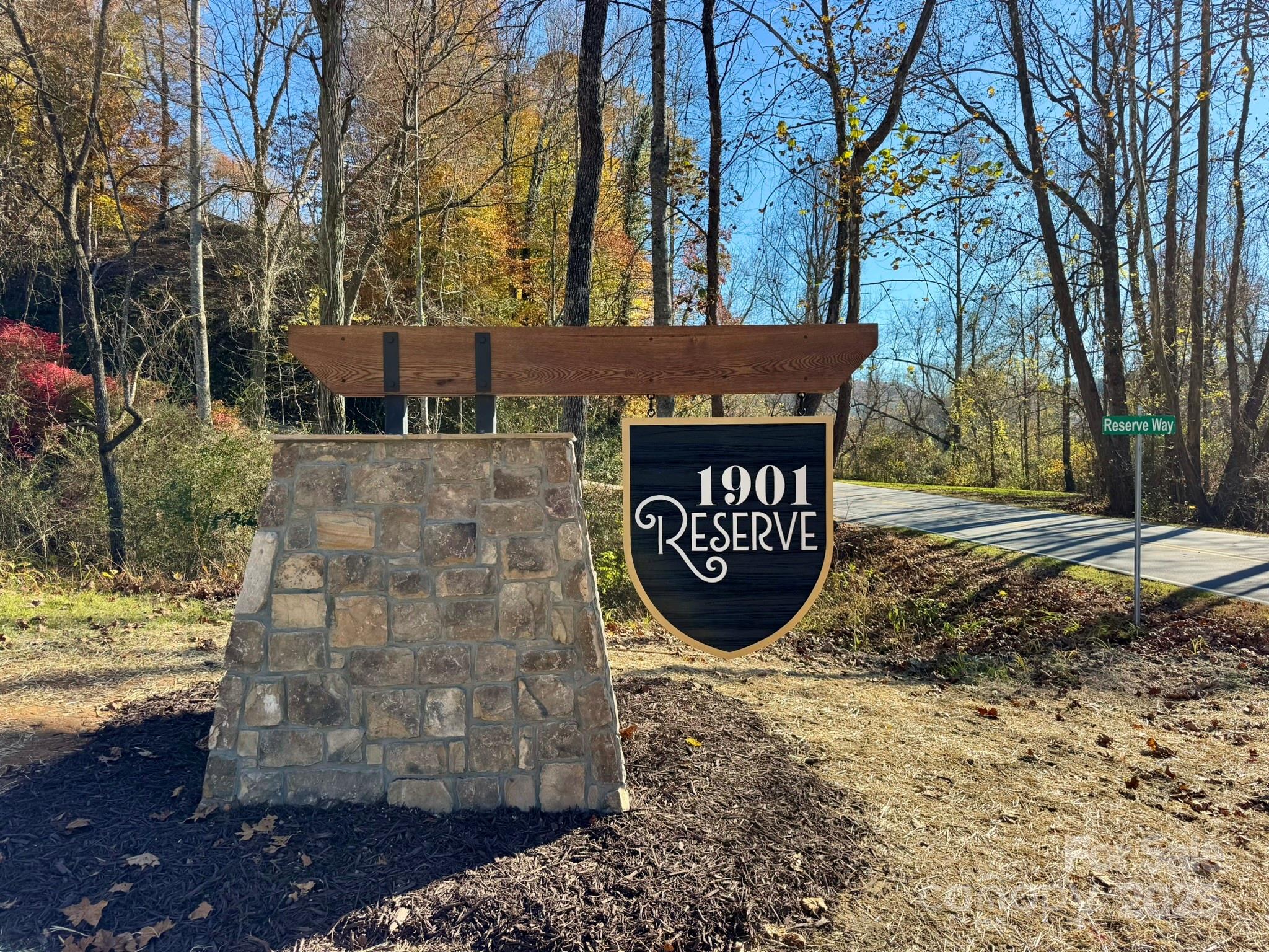 0 Reserve Way, Unit 11 Hendersonville, NC 28792 - Photo 46 of 48 a view of outdoor space with sign board