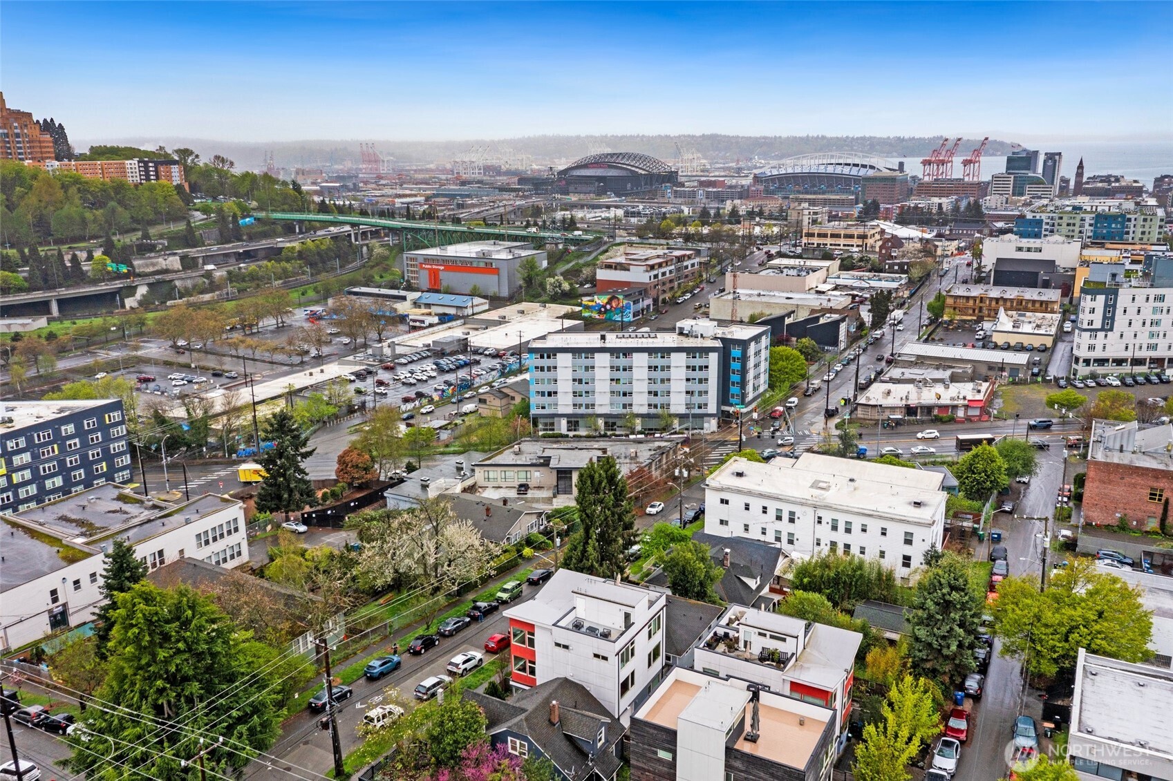 1432 South King Street Seattle, WA 98144 - Photo 27 of 28 an aerial view of a city with lots of residential buildings