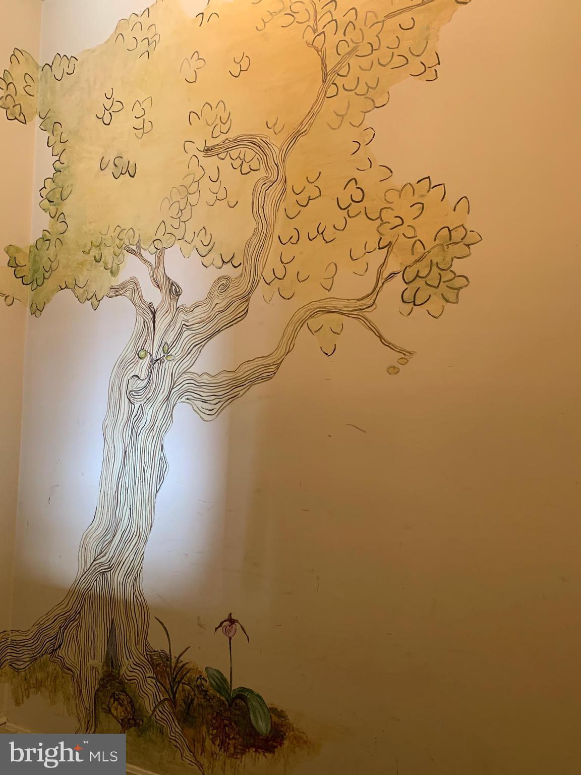 3811 Winterset Drive Annandale, VA 22003 - Photo 31 of 50 Lower Stair Landing Mural Closeup