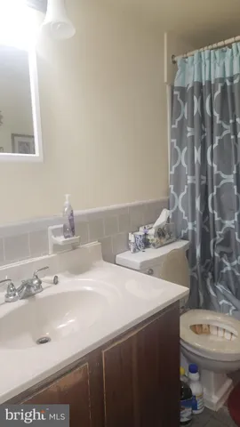 a bathroom with a sink and a toilet