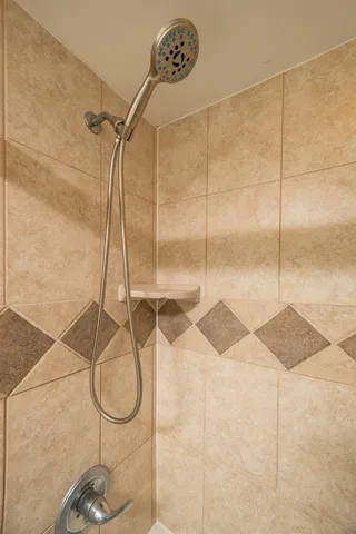 a room with pool table