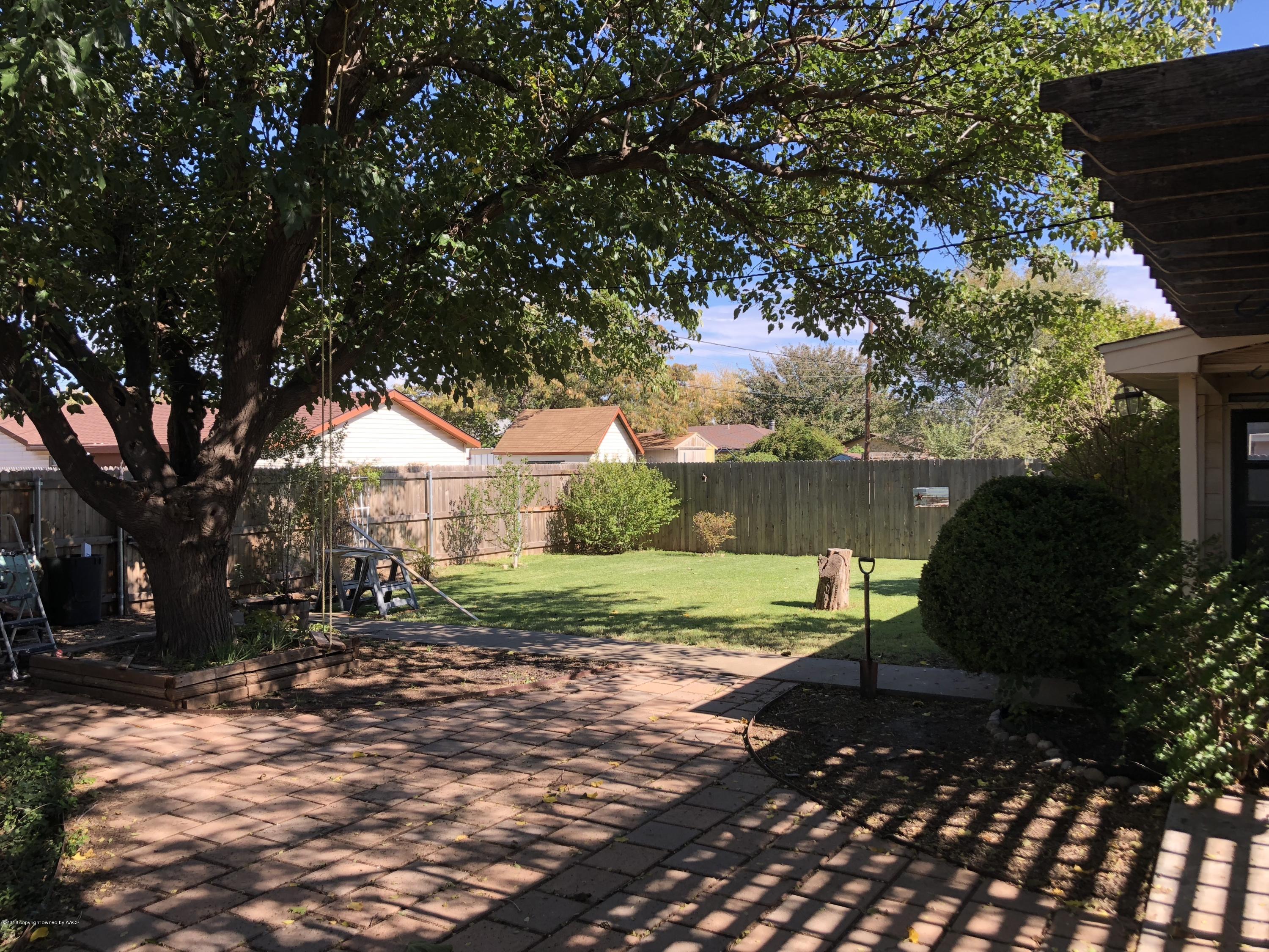 2406 Southwest 49th Avenue Amarillo, TX 79110 - Photo 36 of 38 a view of a backyard with garden