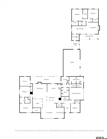 a backyard of a house