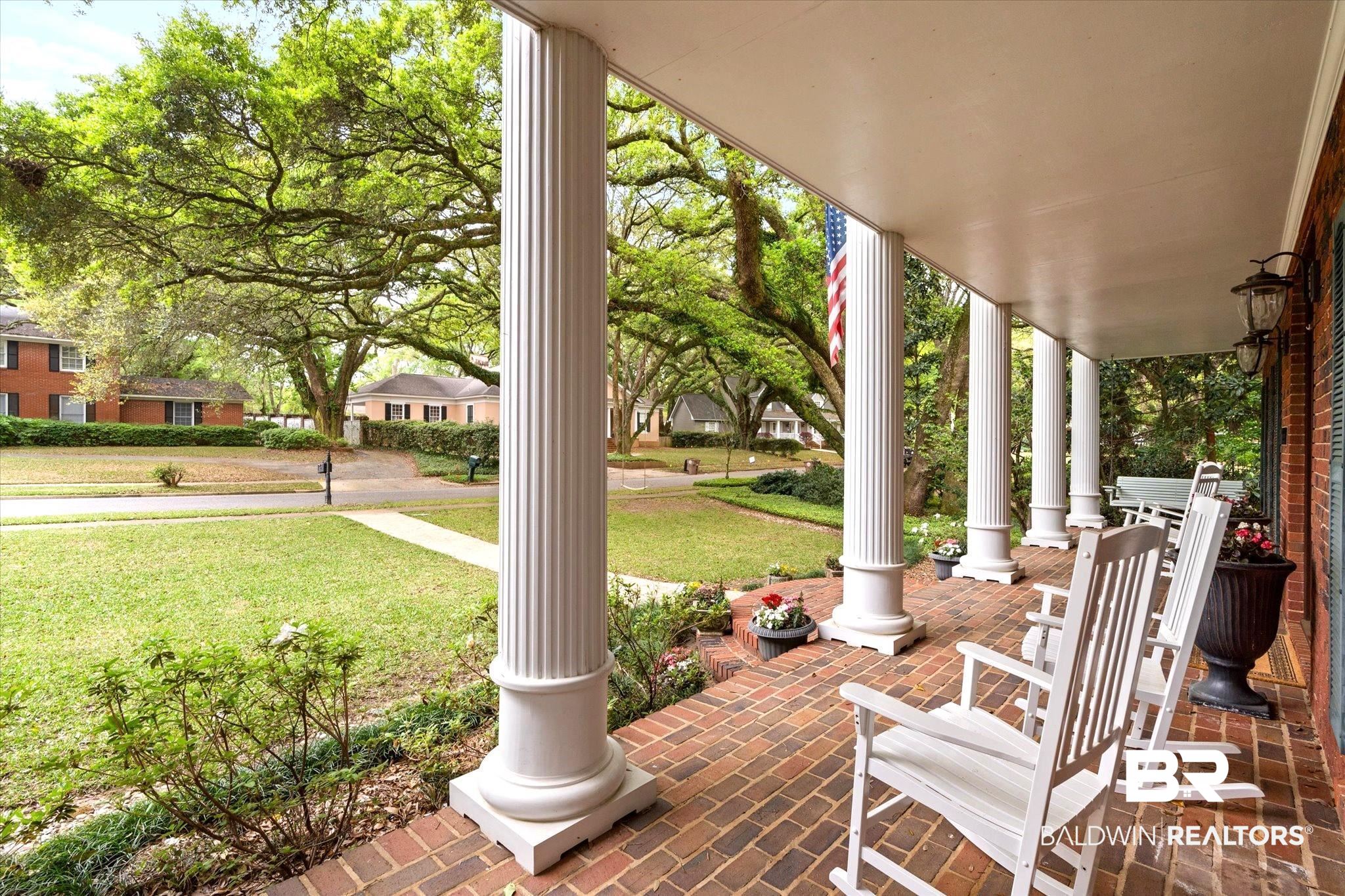5324 Oak Bend Court Mobile, AL 36609 - Photo 3 of 49 View of patio / terrace with covered porch