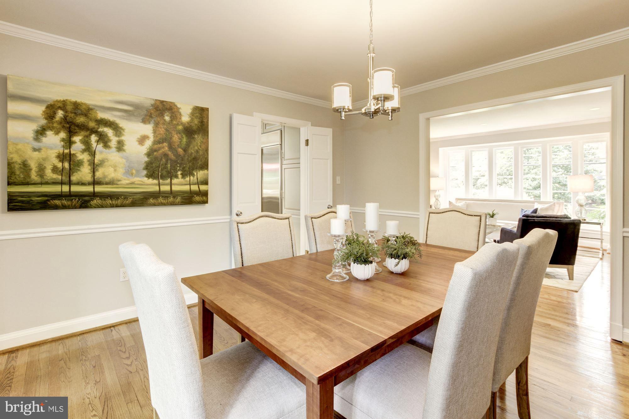 5117 Baltan Road Bethesda, MD 20816 - Photo 23 of 51 Dining Room looking to Living Room & Kitchen