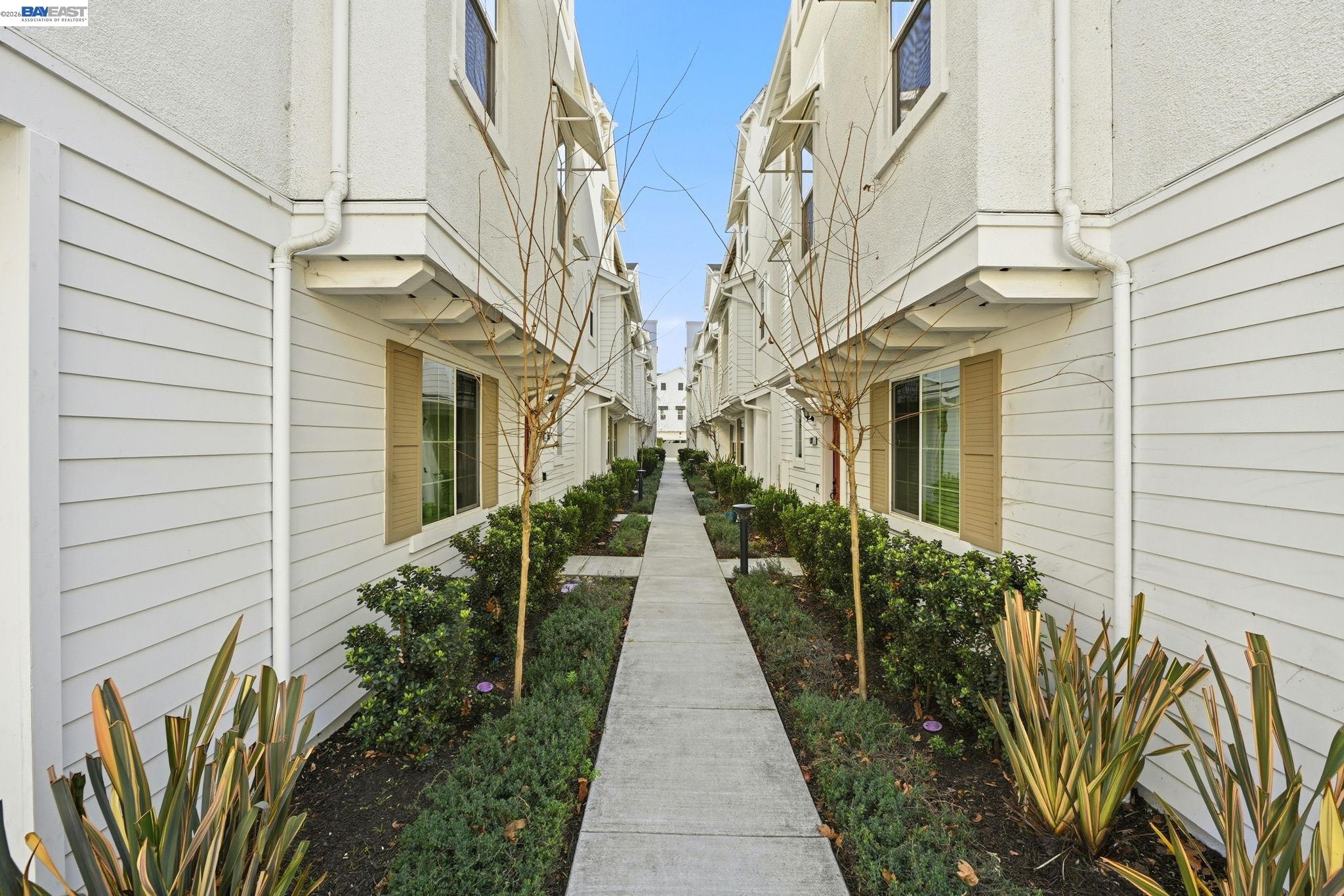287 Wild Rose Way Milpitas, CA 95035 - Photo 42 of 45 a view of a pathway with house on both side