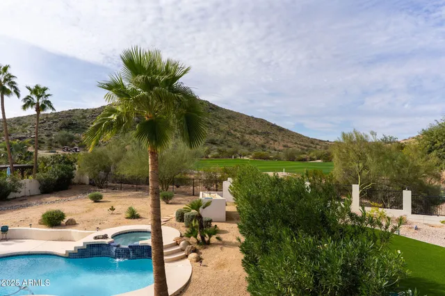 a view of a terrace with